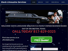 Tablet Screenshot of limodavis.com
